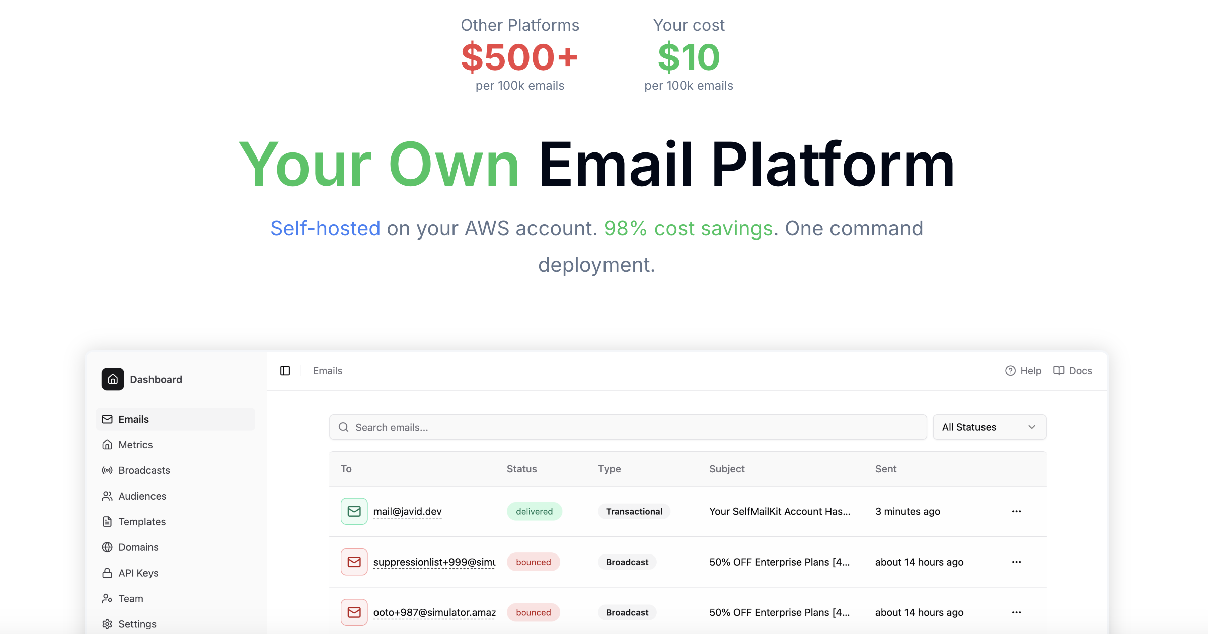 SelfMailKit